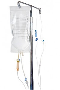 An IV bag. ExecuCare's NTR protocol supplements amino acids for the recovery of addiction.